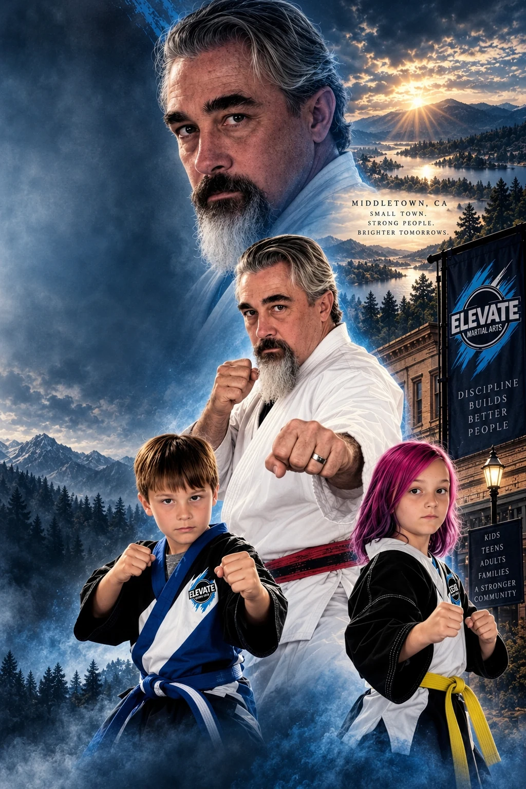 Elevate Martial Arts students training on the mat